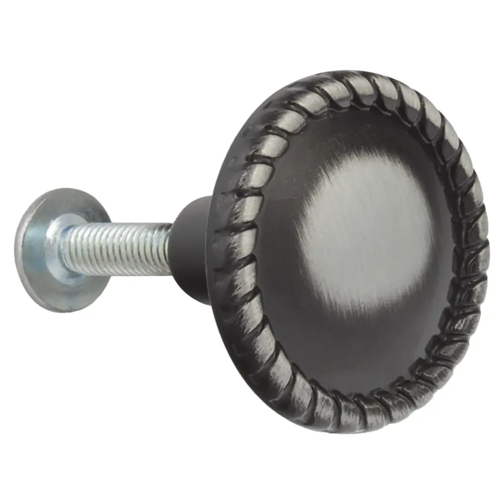 Мебельная ручка-кнопка Gamet SN GR33-GD009 цвет матовый никель 14260321 STLM-2002563  - Вид №1