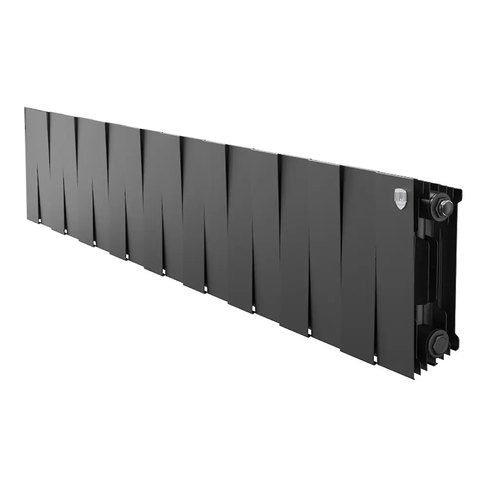 Радиатор секционный Royal Thermo Pianoforte 200/100 18 секций боковое подключение биметалл черный 86733725 STLM-2105369 