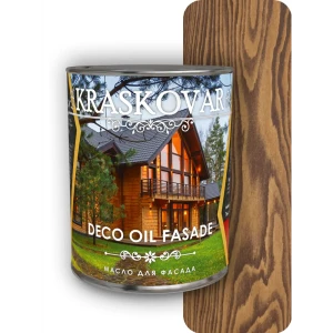 Защитное масло лессирующее Kraskovar Deco oil fasade 1900001603 цвет матовый орех гварнери 0.75 л
