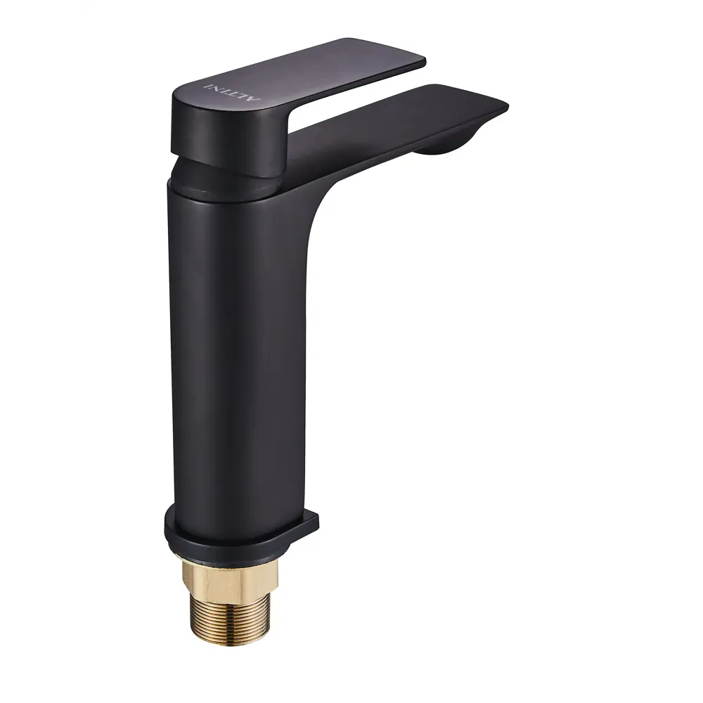 Смеситель для раковины ALTINI черный матовый с керамическим картриджем 89396453 STLM-1574644 - Вид №1