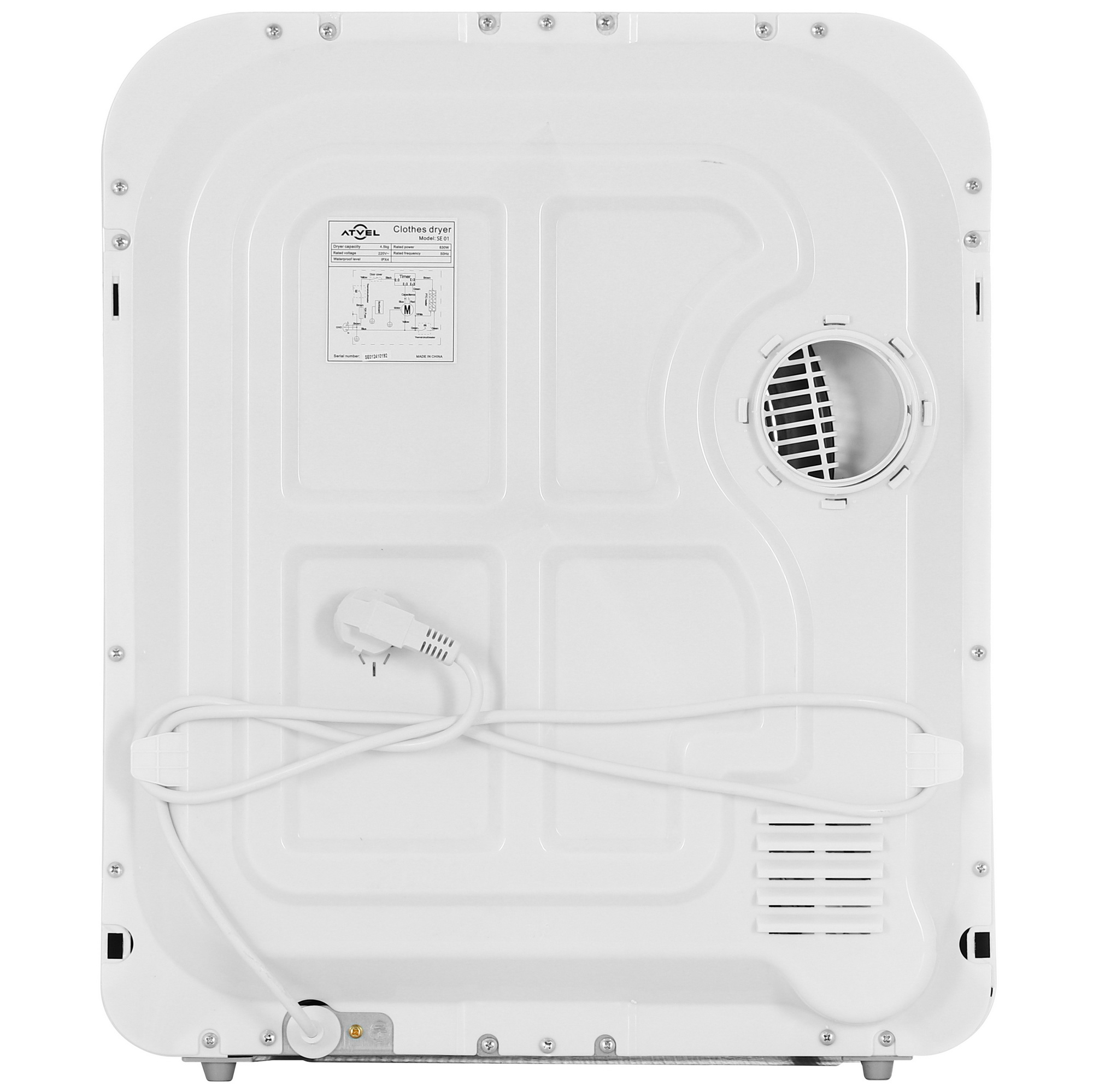 9155673 Сушильная машина Atvel Beatle SE 01 белый STDN-0010154 - Вид №8