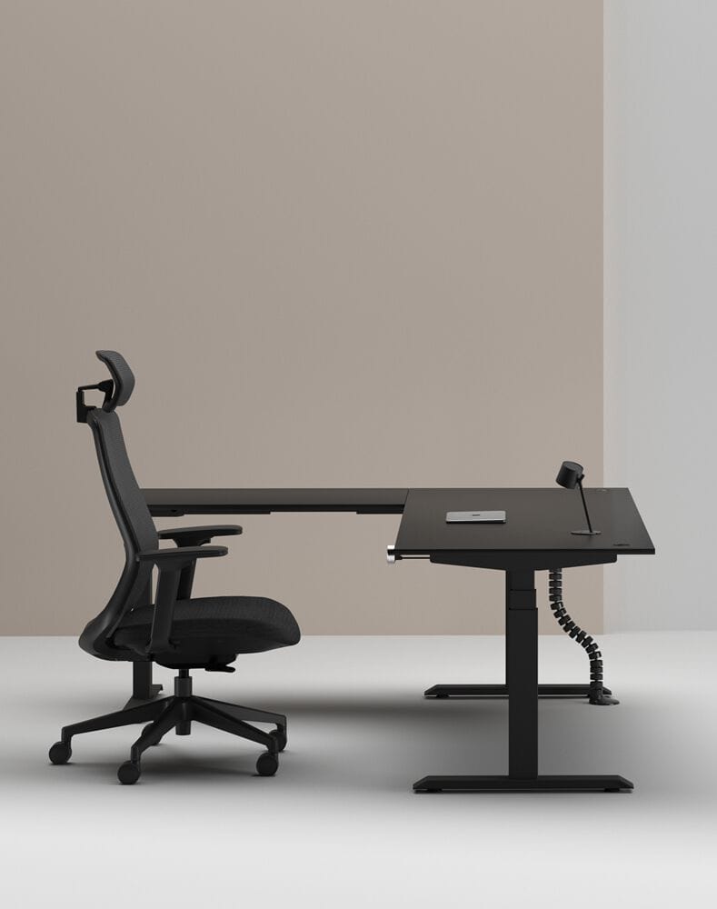 Деревянный регулируемый по высоте угловой стол с системой люверсов WORKSPACE MAX TRIPLE MOTOR ARCH-00114643 - Вид №23