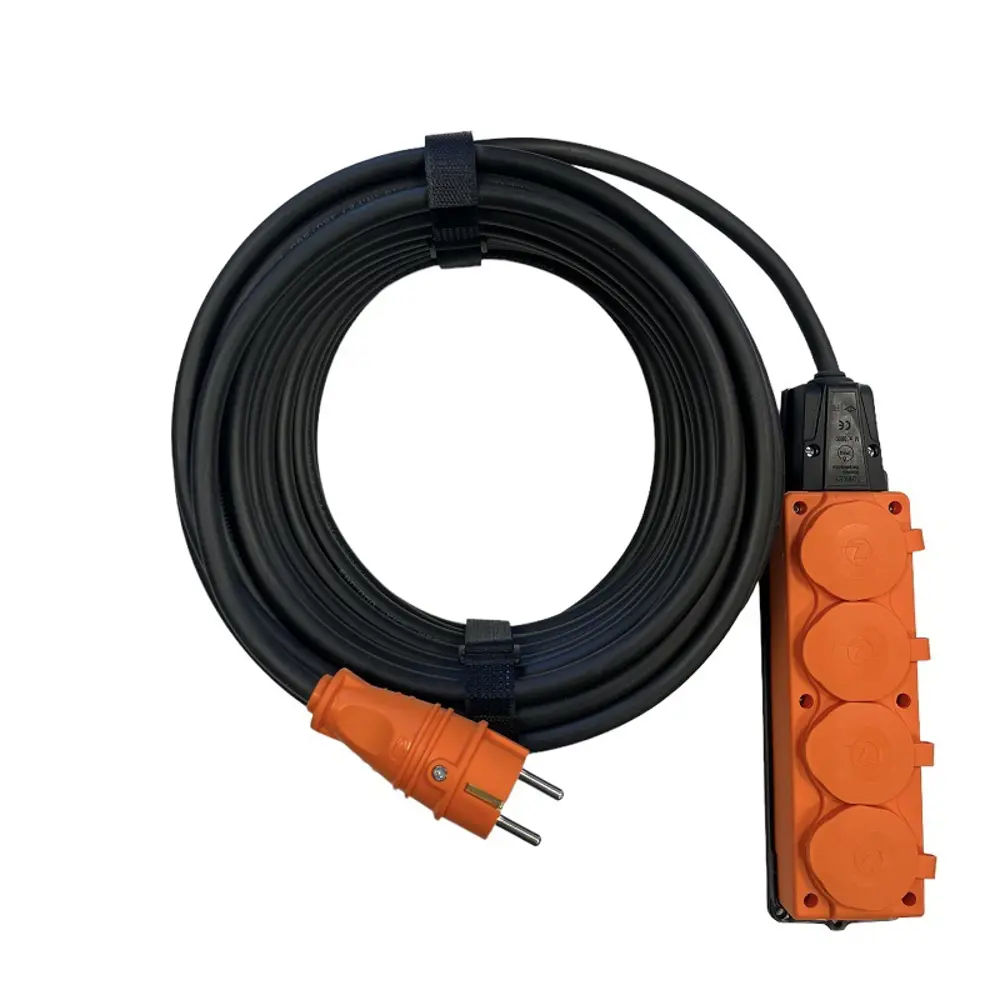 Удлинитель силовой Itok i-connect-color-SU-KG-325-4-54-30-orange 4 розетки 3х2.5 мм 30 м 3500 Вт цвет оранжевый