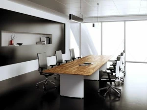 MASCAGNI Дизайнерский прямоугольный деревянный стол для переговоров Ceo