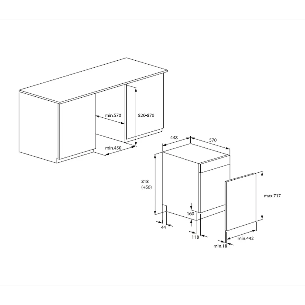 Встраиваемая посудомоечная машина Hotpoint HIS 2D86 W 45 см 6 программ цвет белый STLM-2171816 - Вид №7