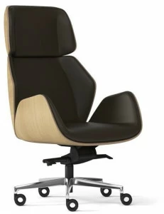 Arte & D 5-спицевое кресло для руководителя с подлокотниками Haiku wood Wc8060og