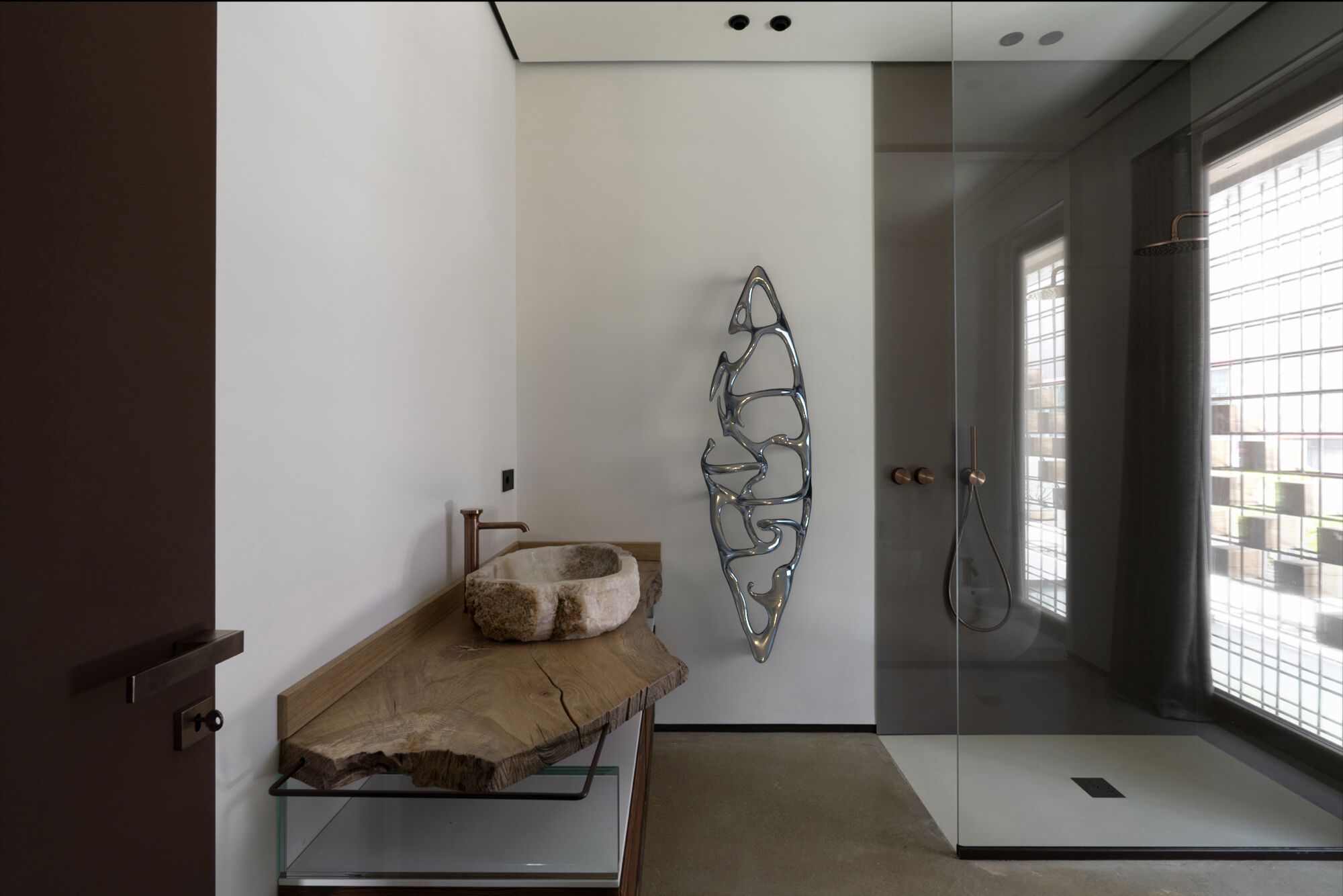 Stainless steel towel warmer P&Bhusri Master Art Style ARCH-00128077 - Вид №4