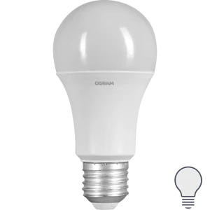 Лампа светодиодная Osram E27 220-240 В 14 Вт груша матовая 1200 лм, нейтральный белый свет 83230001 STLM-2193170