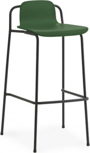601799 Барный стул 75 см, черный, стальной, зеленый, Normann Copenhagen Studio