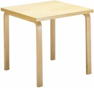 Artek Квадратный деревянный стол L-leg