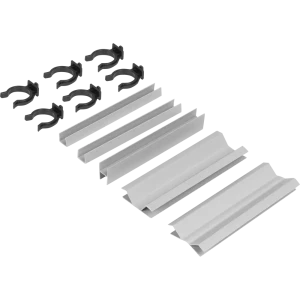 Комплект для установки кухонного цоколя, 15 см, цвет серый