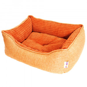 ПР0054196 Лежак для животных Colour 60х50х18см оранжевый Foxie
