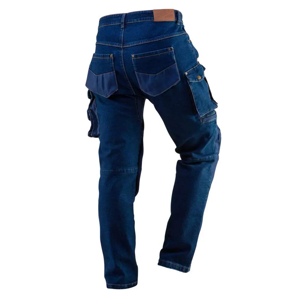 Брюки рабочие с усилением колена Neo Tools Denim синие размер L рост 181-184 83303323 STLM-2082994  - Вид №1