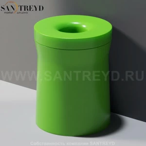 Agape ROTO Корзина для белья 41 см из пластика зеленая ACOM0792LL