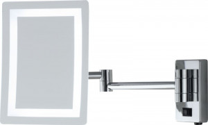 H90000/WITHOUTLED Sanibano, настенное прям. зеркало с 3-х крат. увелич. и LED подсвет.(без провода и вилки), цвет хром