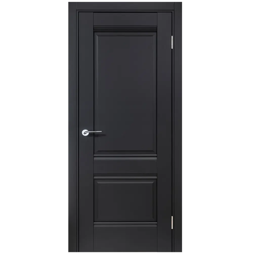 Комплект двери Классико-42 глухая 80x200 см Hardflex черный с добором 150 мм 89430434 STLM-2187498 PORTIKA 