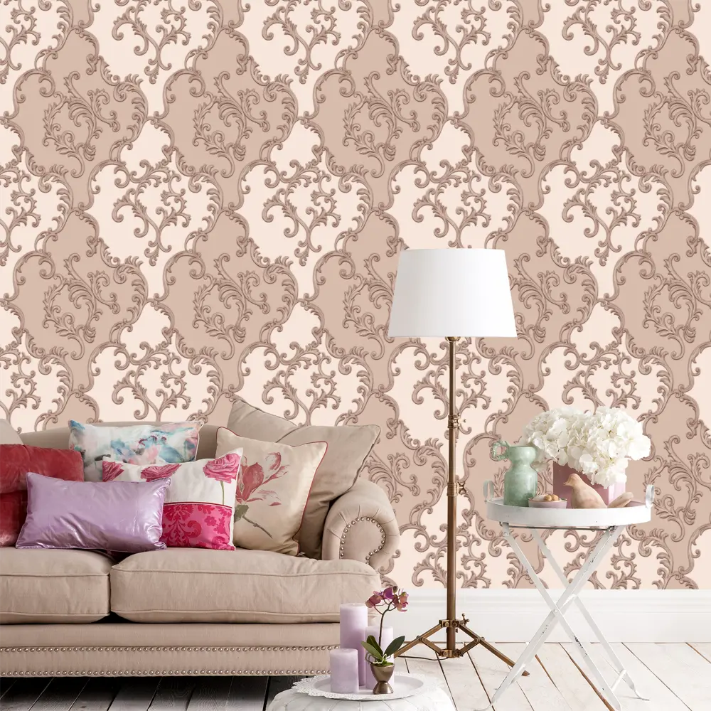 Обои флизелиновые Аспект Богемия бежевые 1.06 м 75015-88 WALL DECOR STLM-2171893 - Вид №2