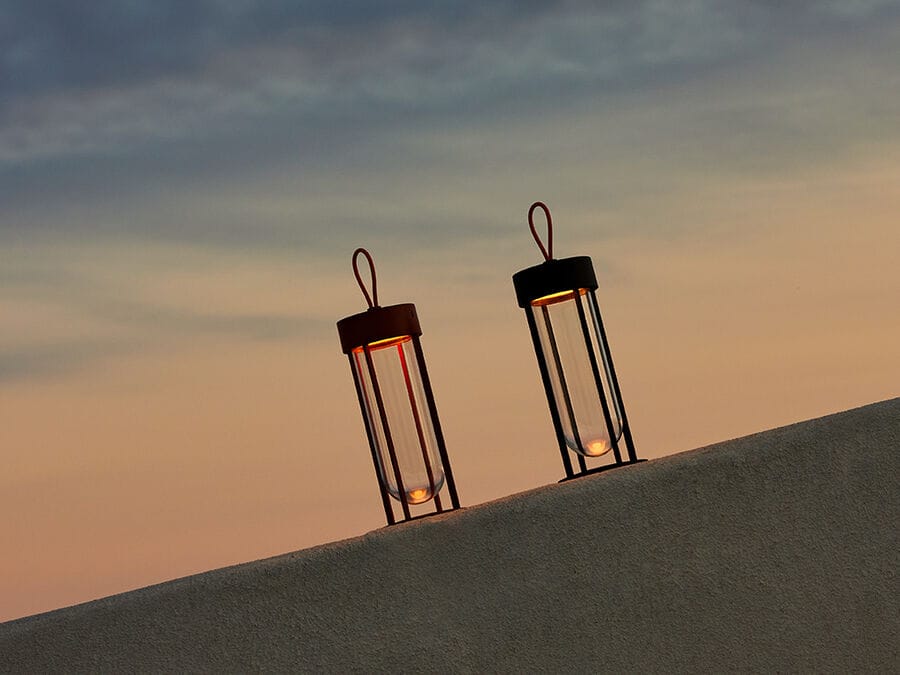 Алюминиевая и стеклянная наружная настольная лампа In Stock Flos ARCH-00050692 - Вид №1