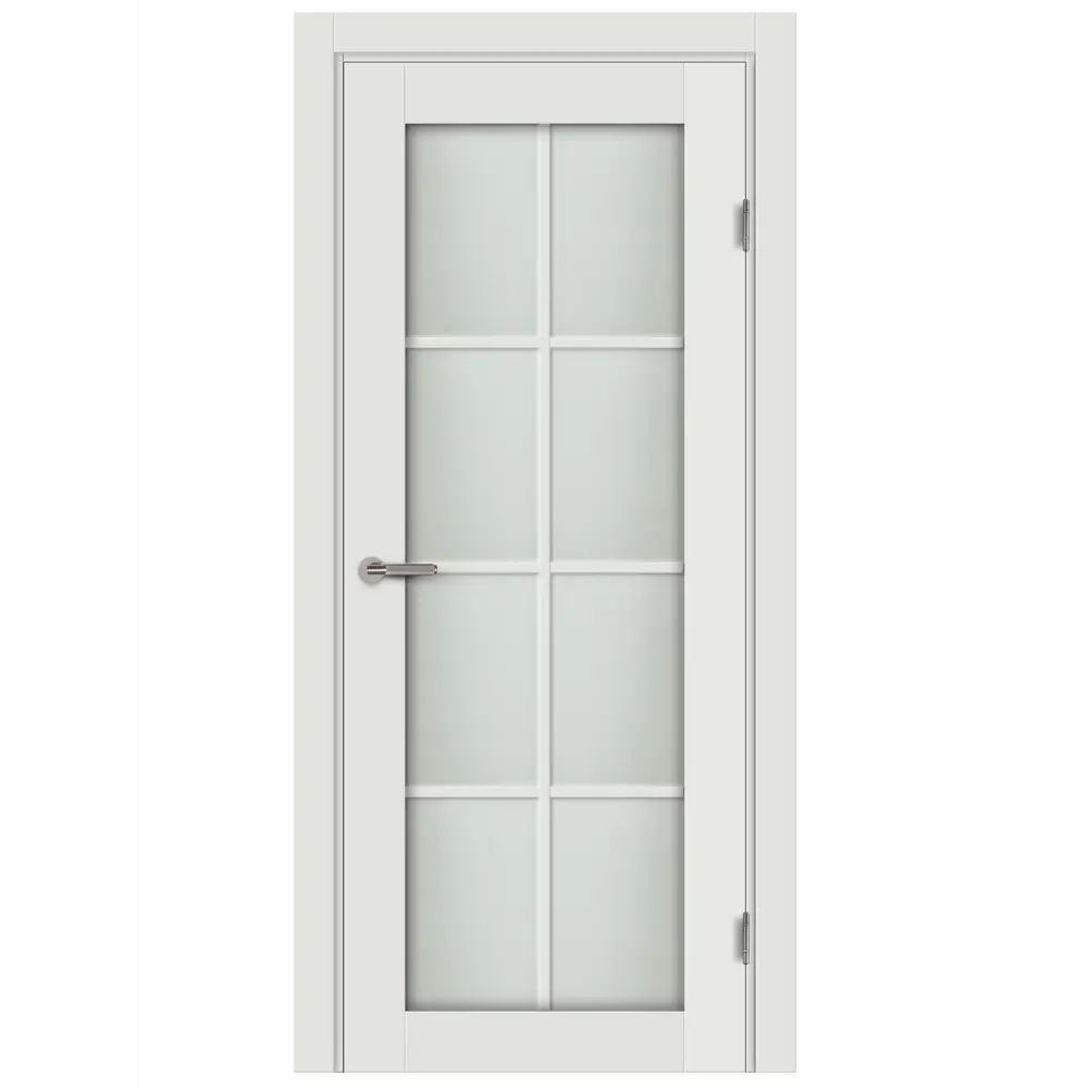 Комплект двери Пьемонт со стеклом 60x200 см Hardflex белый с добором 100 мм МАРИО РИОЛИ STLM-2044469