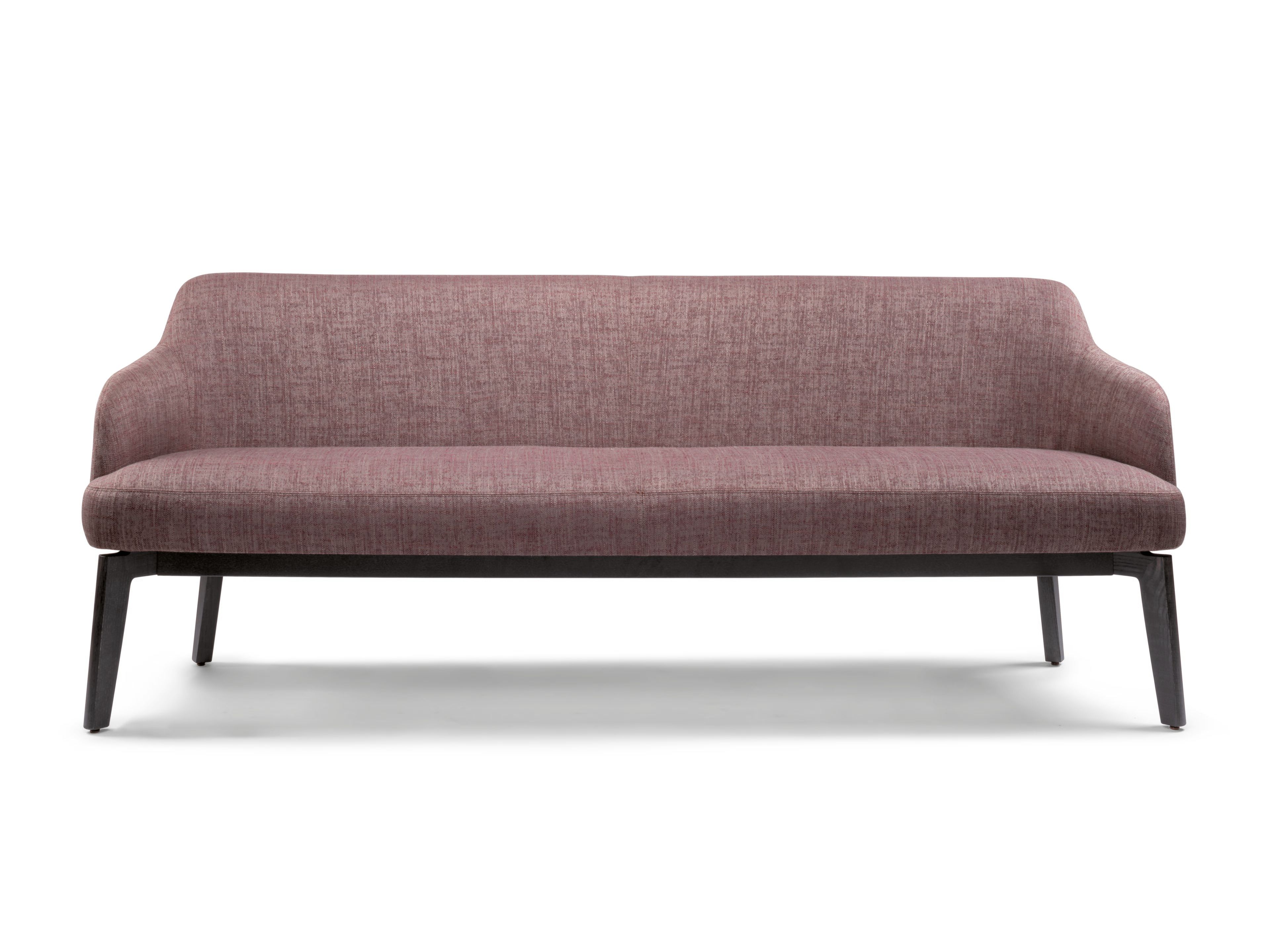 Деревянная мягкая скамейка со спинкой Riccardo Rivoli Niù ARCH-00116937