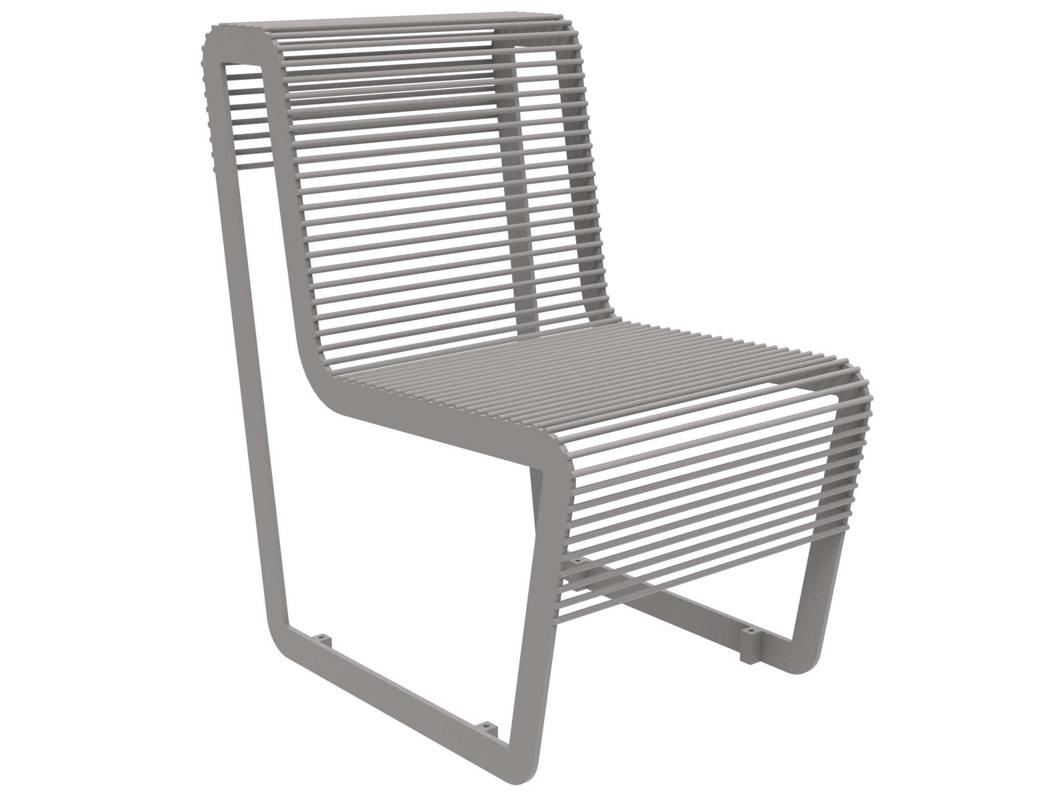 Оцинкованная стальная скамья со спинкой Lazzari Light ARCH-00005945 - Вид №20