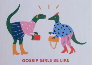 530595 Открытка "Gossip girls", 10 х 15 см Opaperpaper