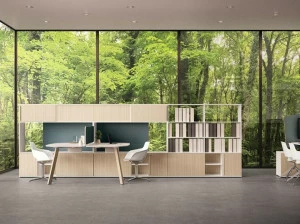 Sinetica Высокий модульный деревянный шкаф для офиса