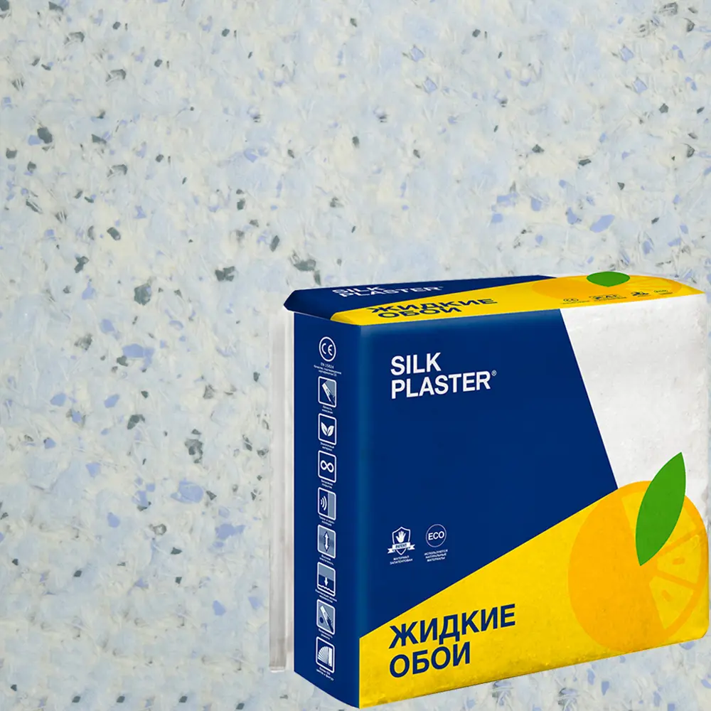 Жидкие обои Silk Plaster Absolute А406 1.115 кг цвет голубой 82736086 STLM-2183090 