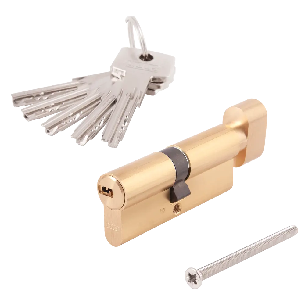 Цилиндр дверной ABUS KD6MM с вертушкой, золотистый 40×40 мм 82441702 STLM-0027373 - Вид №1