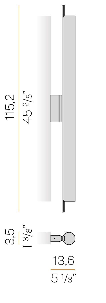 Ткань Сид Dimmable настенный светильник Panzeri тень ARCH-00136272 - Вид №8