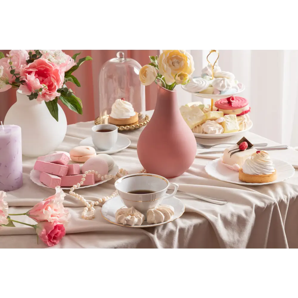 Ваза «Свобода», 19 см, стекло, цвет розовый матовый Santreyd STLM-2048916 - Вид №5