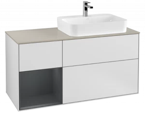 Villeroy&Boch Тумба под раковину Прямоугольная версия F393HGMT Finion White Matt Lacquer