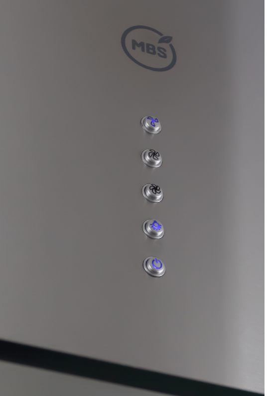 8130122 Вытяжка островная MBS MILTONIA 190 ISLAND GLASS серебристый/прозрачный STDN-0128940 - Вид №3