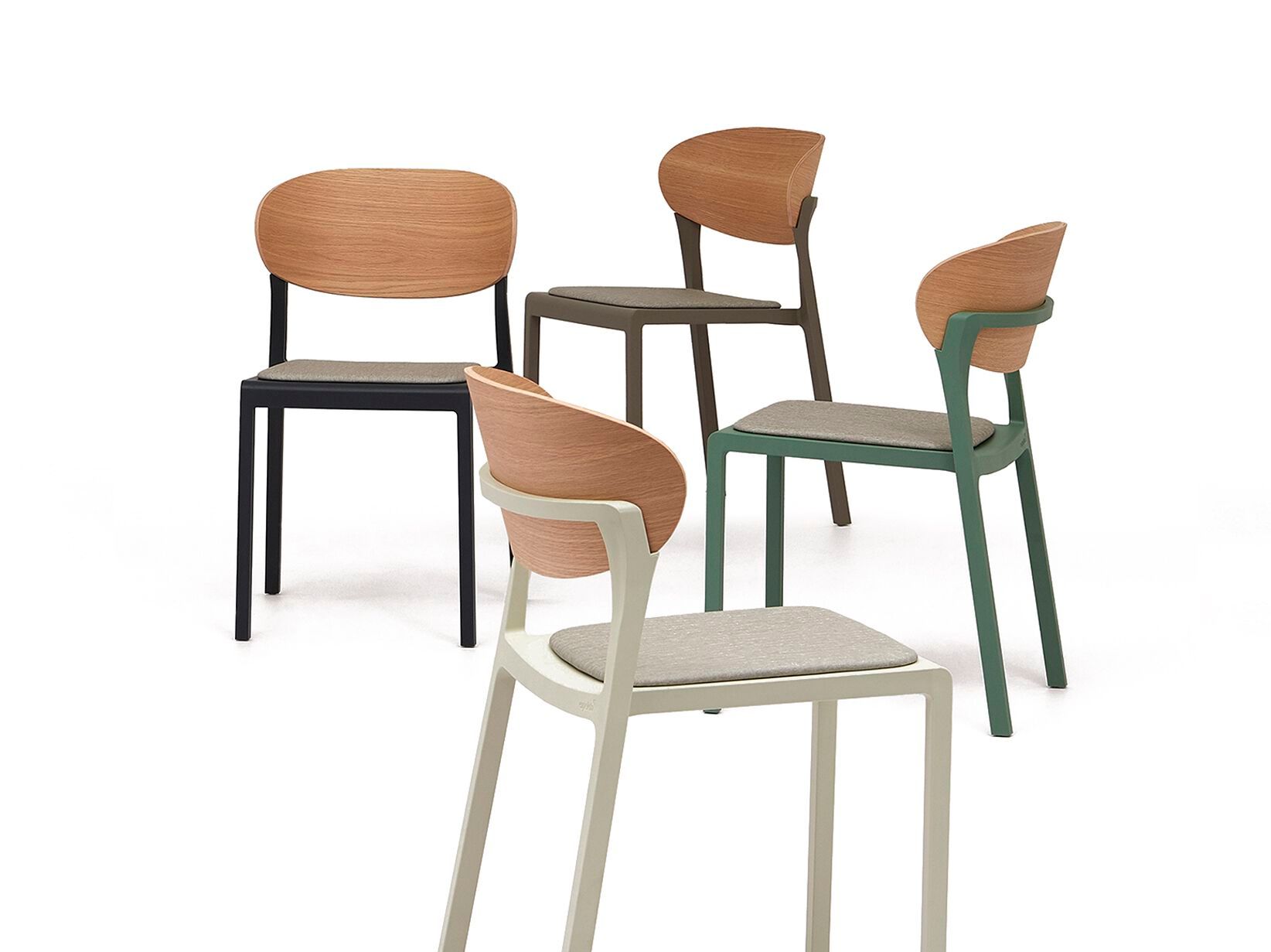 Садовый стул из полипропилена с деревянной спинкой Ezpeleta BAKE WOOD ARCH-00073360 - Вид №1