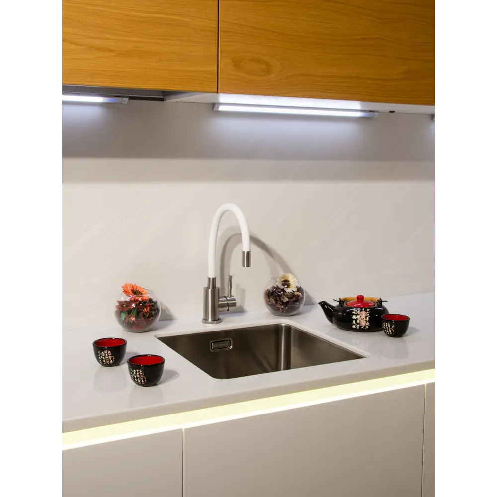 Смеситель для кухни Osgard Gron Flex цвет белый STLM-2212255 - Вид №6