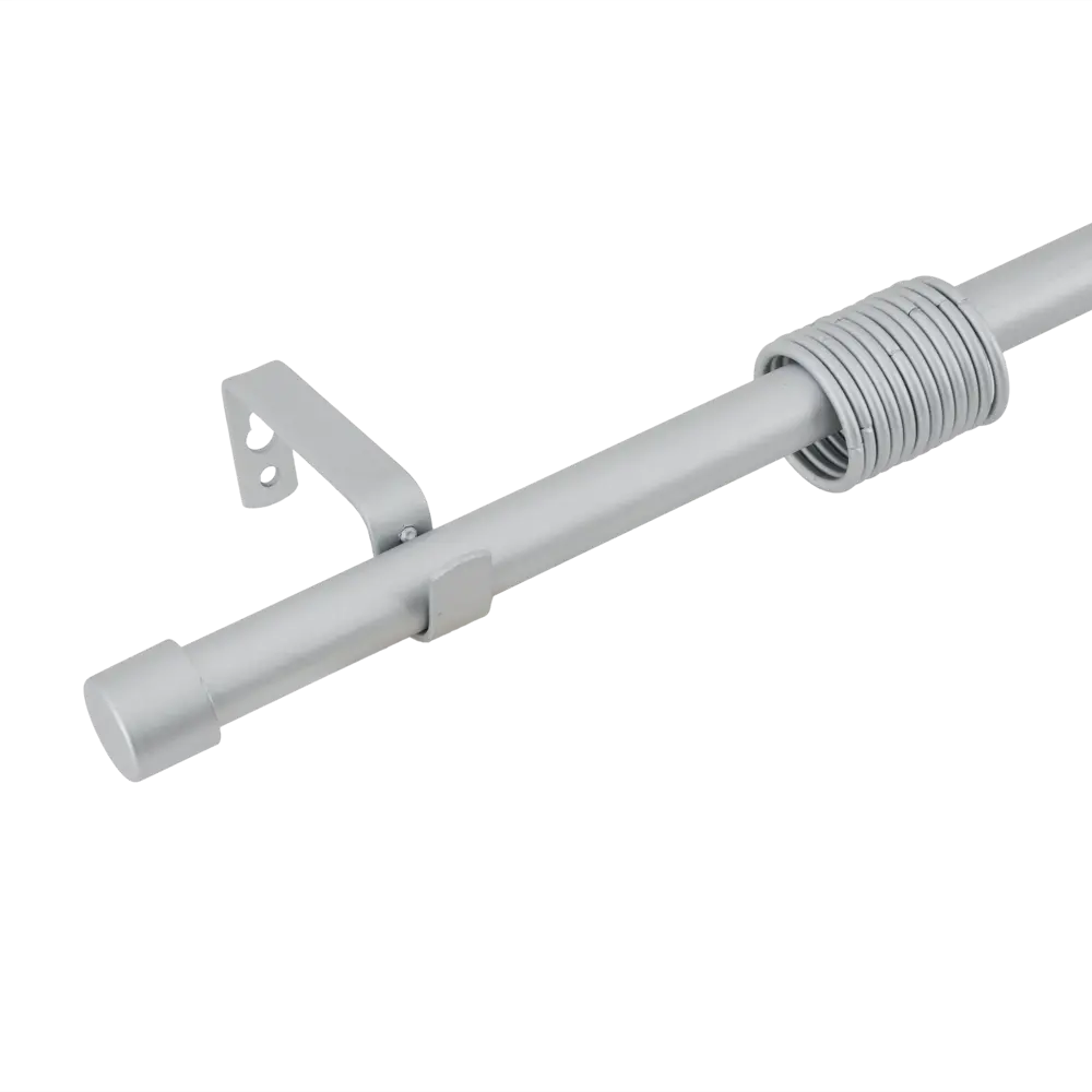 Карниз однорядный раздвижной 160-320 см металл цвет серебряный ORBIS STLM-2020267
