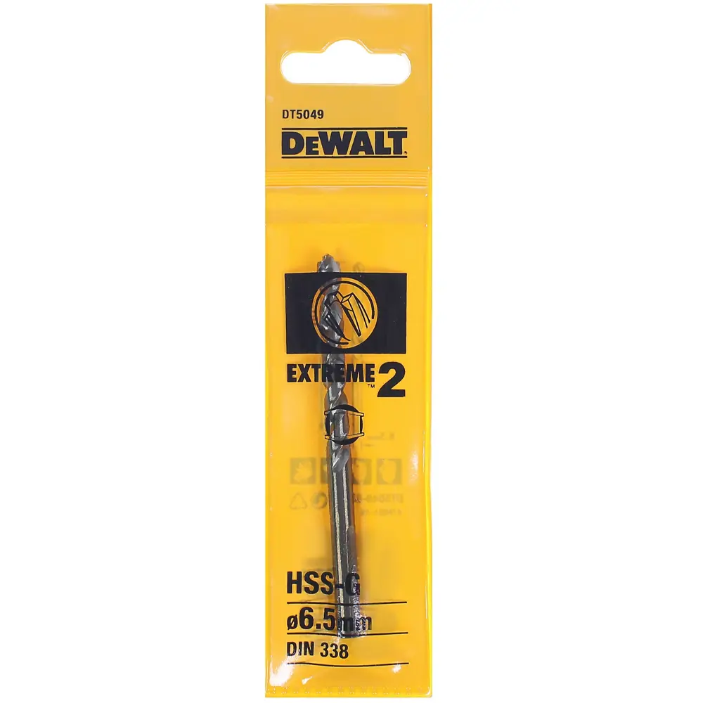 Сверло по металлу HSS-G 6.5х101 мм DeWalt Extreme 2 DT5049 STLM-2028838 - Вид №2