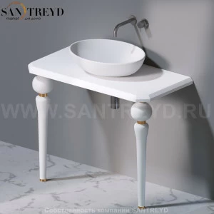 AeT ITALIA Deco Консольный столик с индивидуальными ножками и белой мраморной столешницей C270QB
