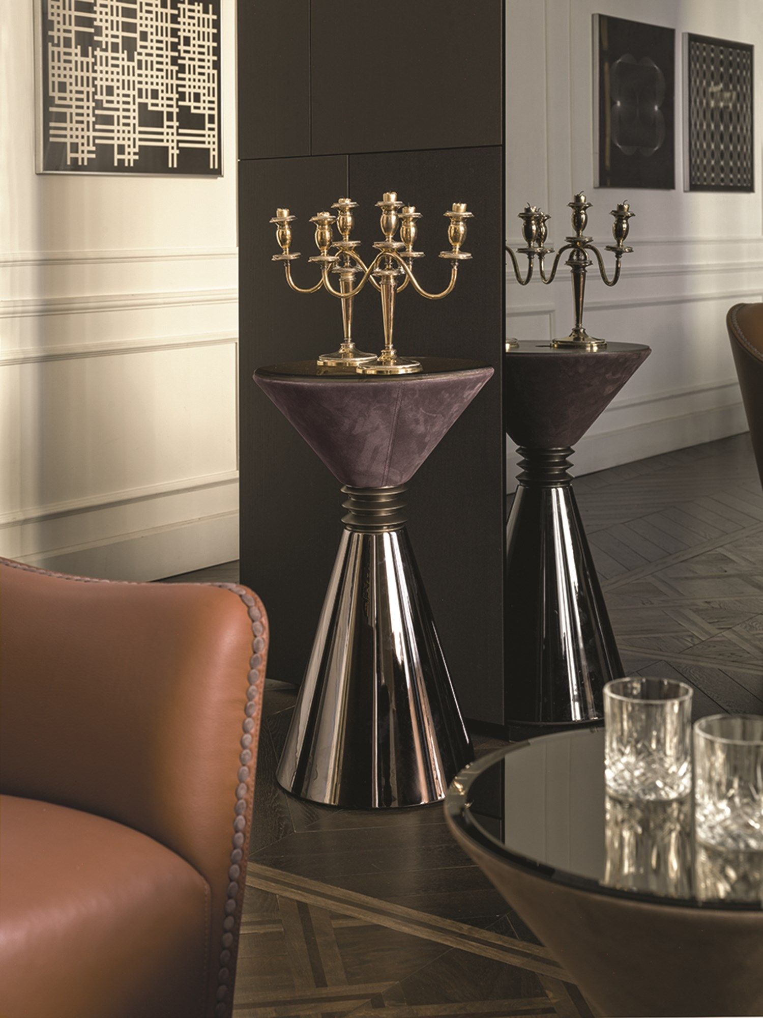 Круглый журнальный столик для гостиной Longhi Loveluxe 2017-Essence collection ARCH-00122371 - Вид №3