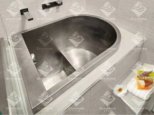 Diamond Spas Встроенная ванна с сиденьем из нержавеющей стали