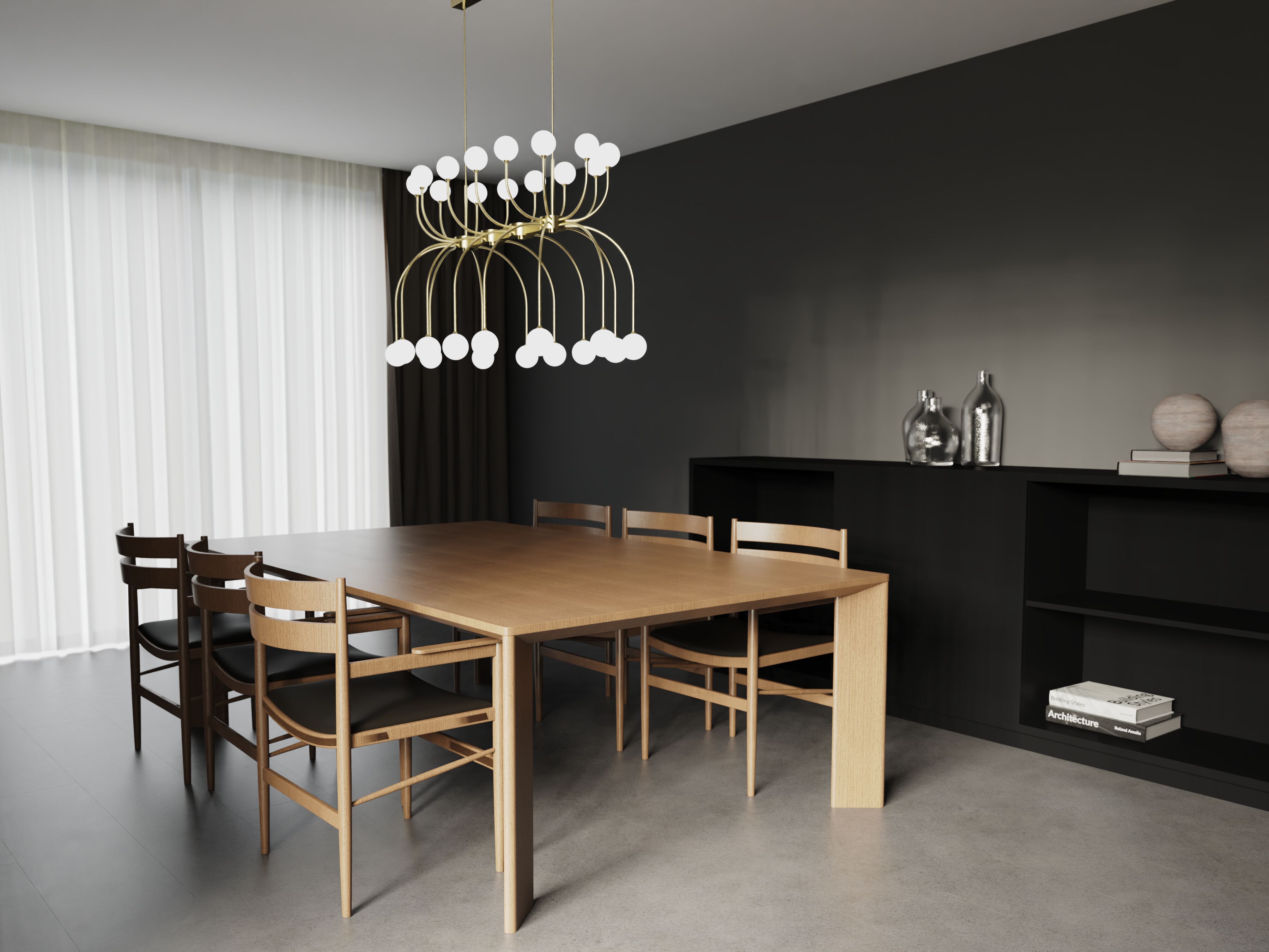 Пескоструйная стеклянная светодиодная люстра ILFARI Penélope ARCH-00083513 - Вид №1