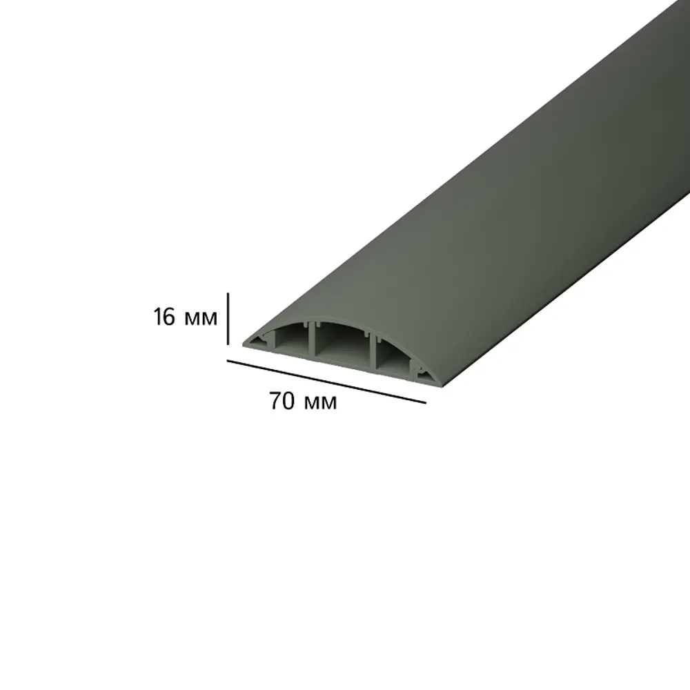 Кабель-канал Agis profile 70x16 мм 2 м цвет серый бетон