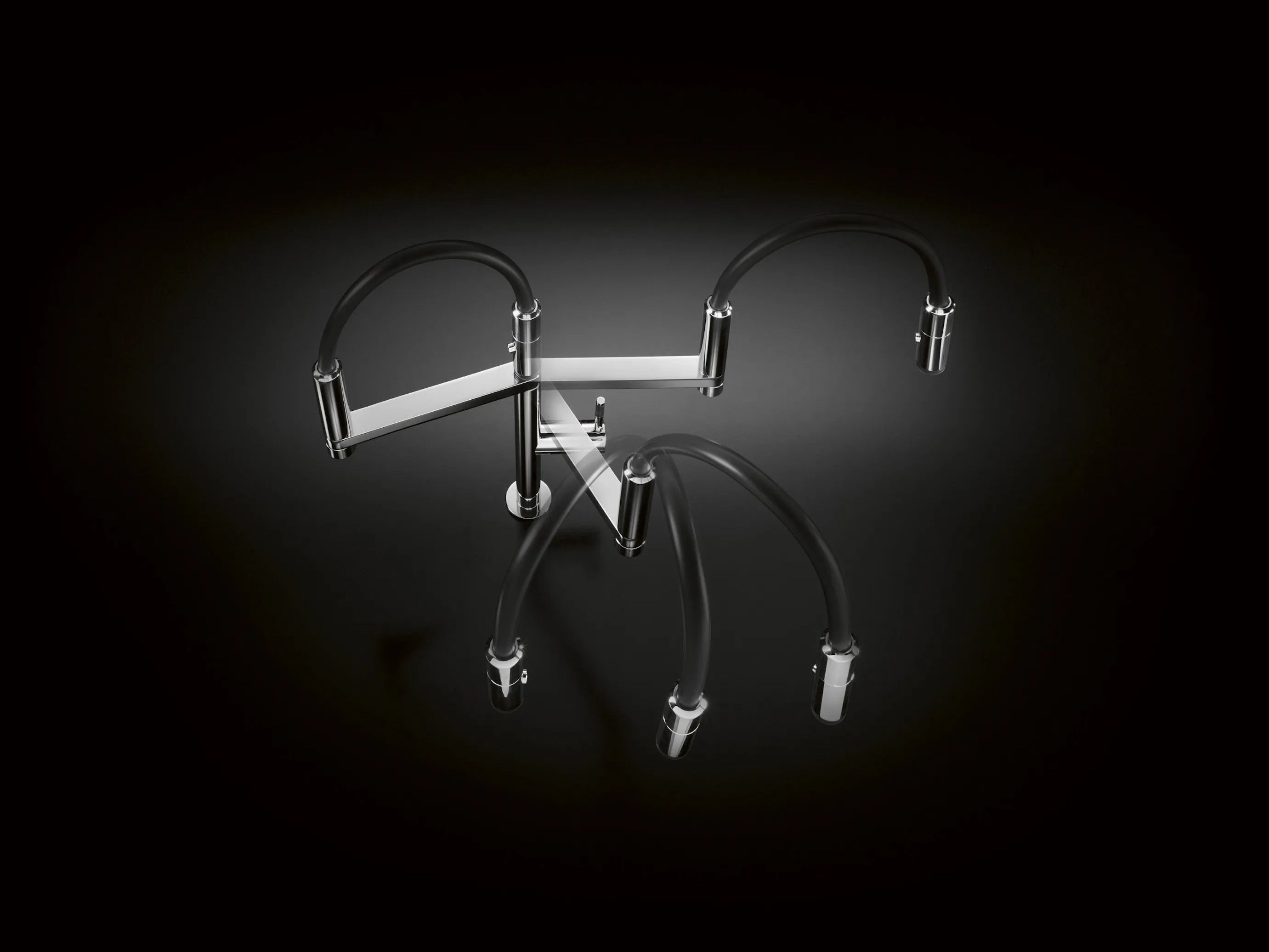 Профессиональный кухонный смеситель со съемным ручным душем Nobili Move ARCH-00060711 - Вид №4