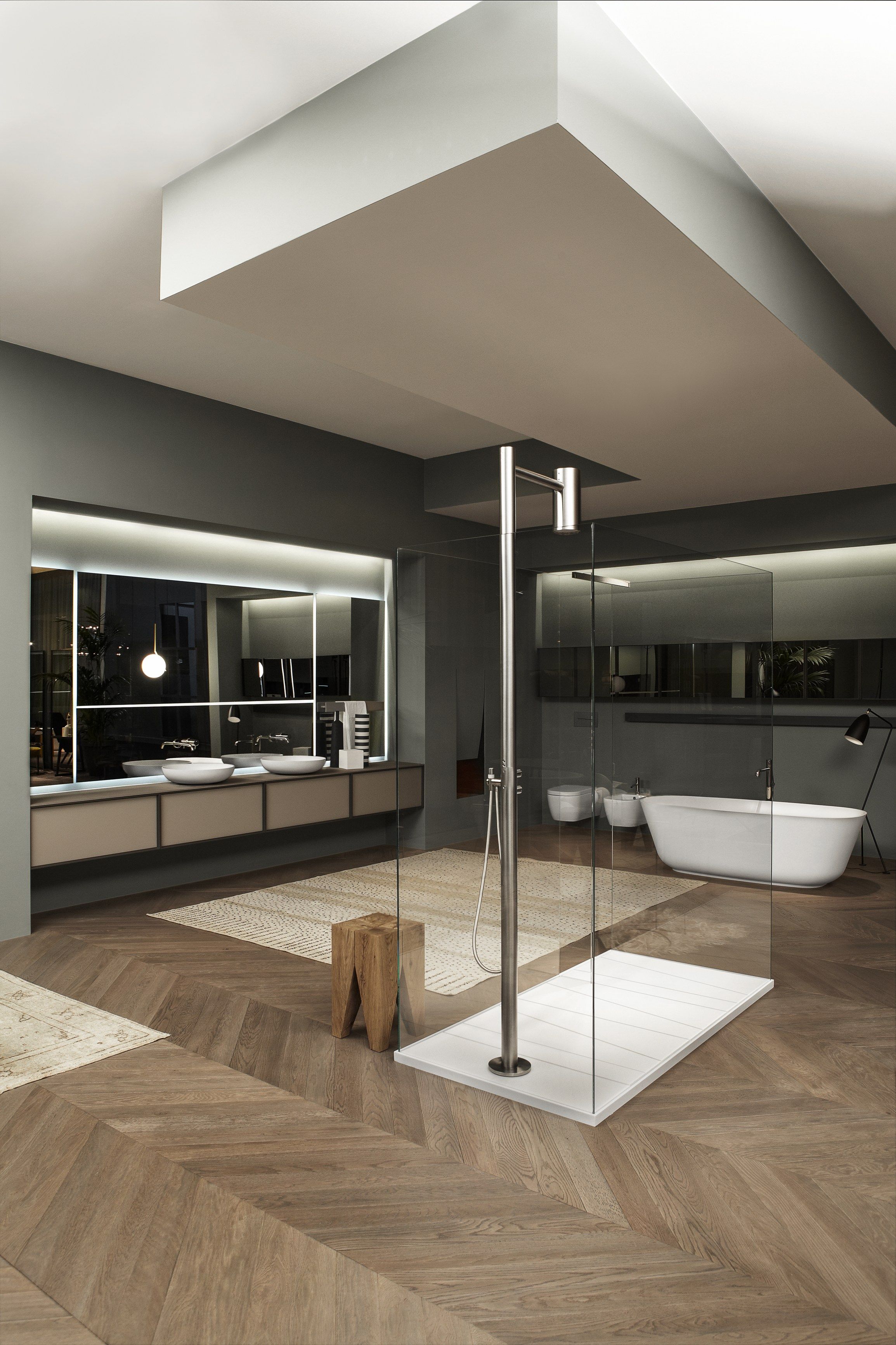 Напольная душевая колонна из нержавеющей стали с душем Antoniolupi Shawà ARCH-00027477 - Вид №5