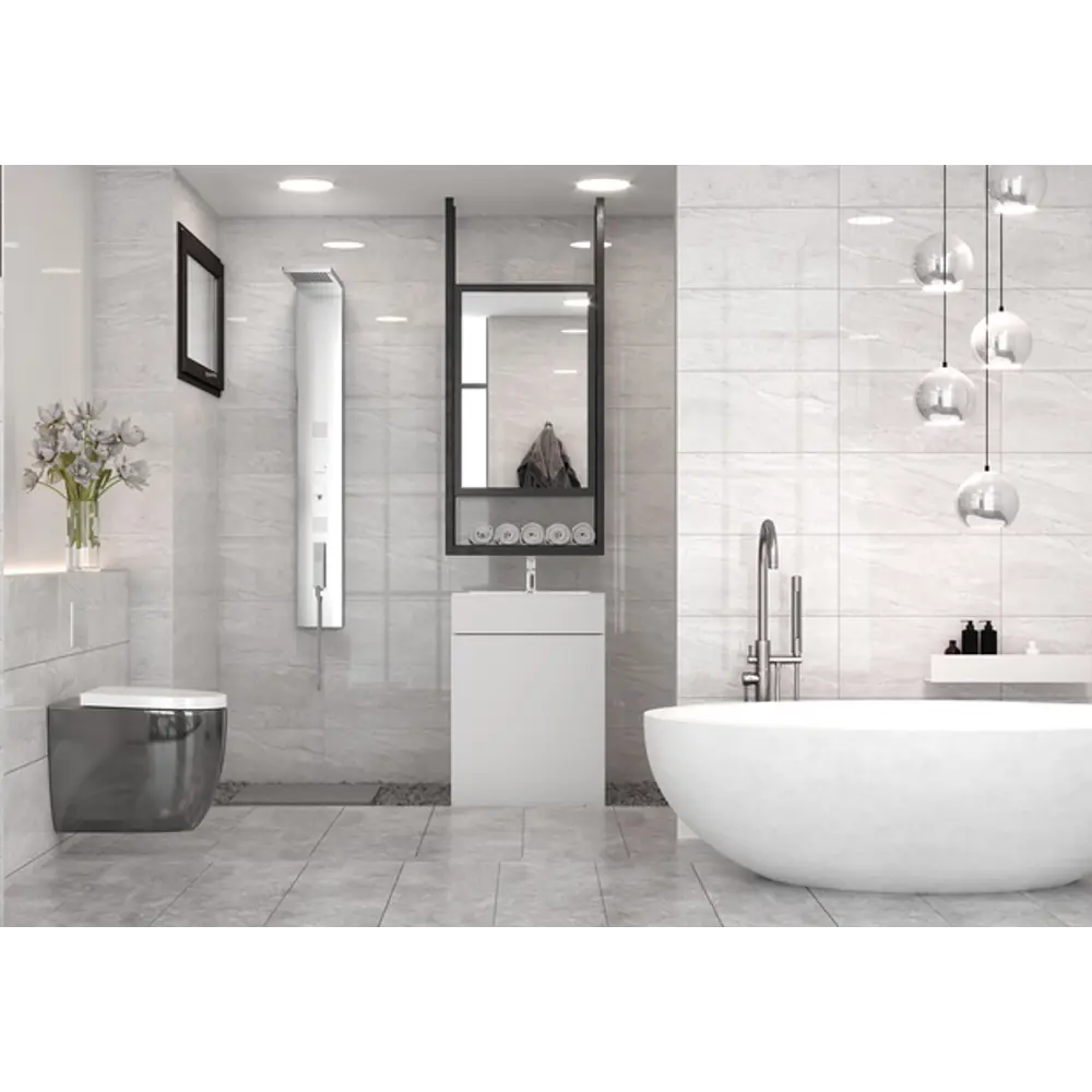 Керамогранит Golden Tile Marmo Milano 60.7x60.7 см 1.105 м² цвет серый STLM-2058923 - Вид №1
