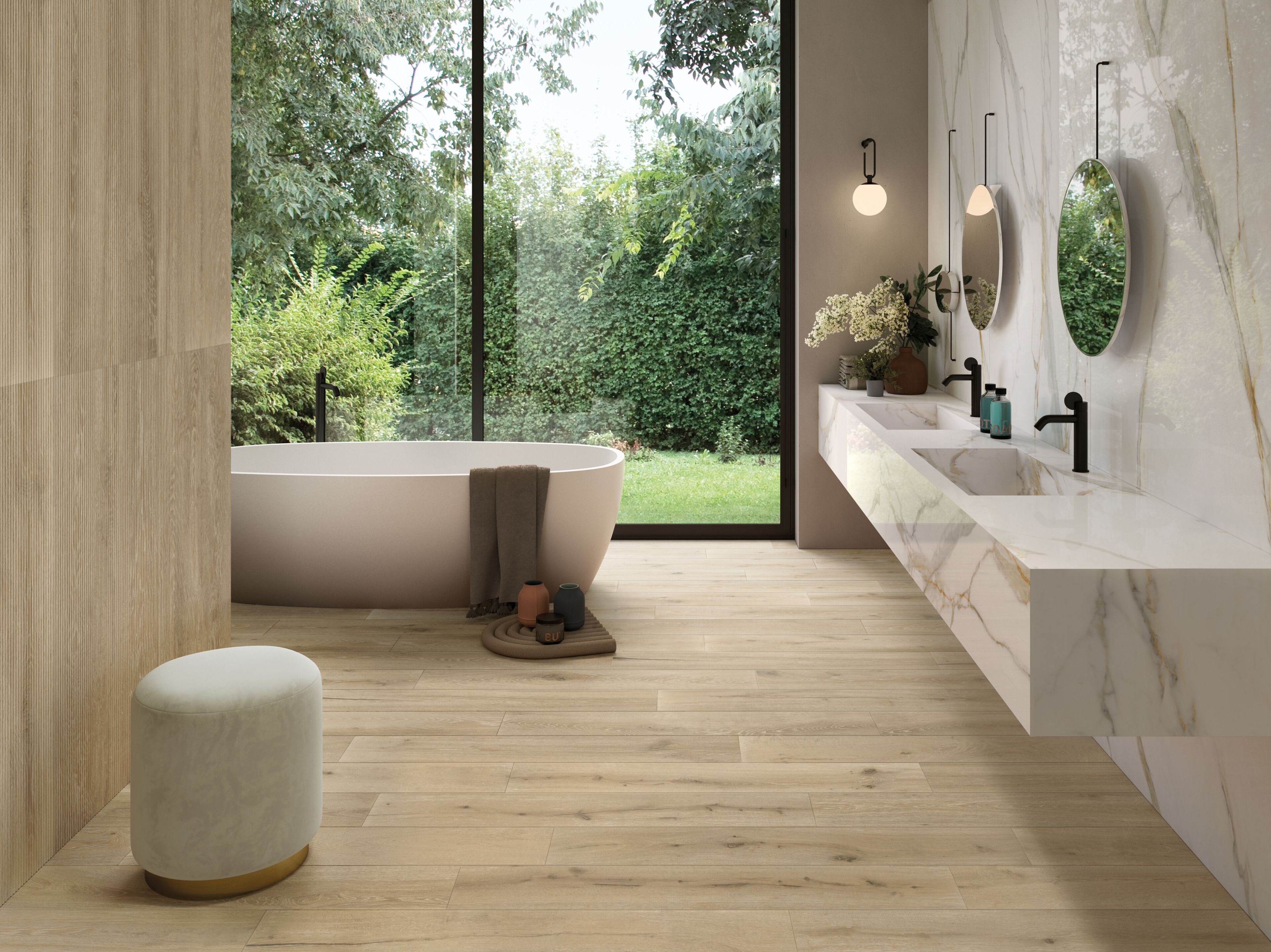 Пол / облицовка керамогранита под дерево CERAMICHE KEOPE уникальная ARCH-00014702