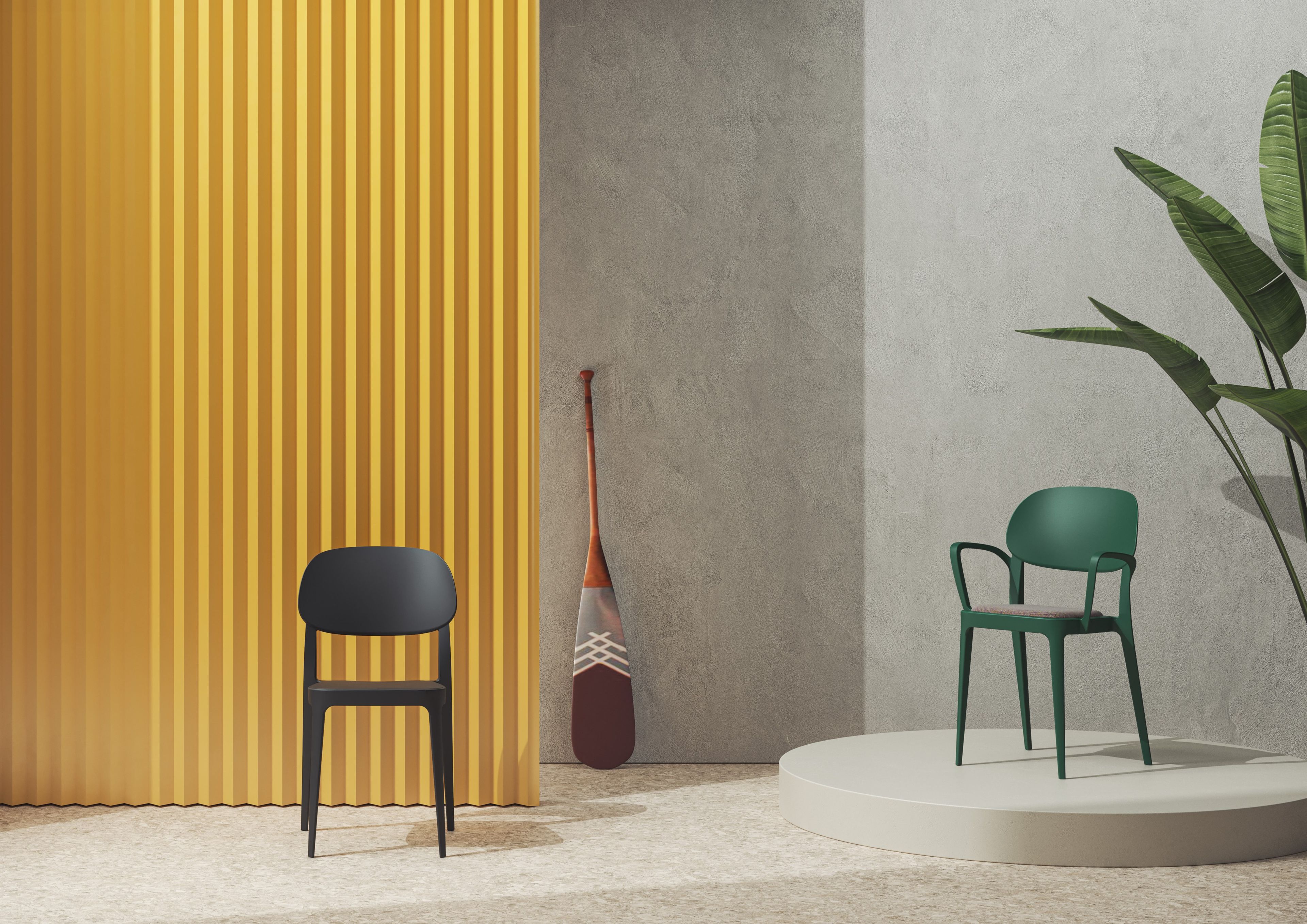 Штабелируемый стул из инженерного пластика ALMA DESIGN Эми ARCH-00081035 - Вид №1