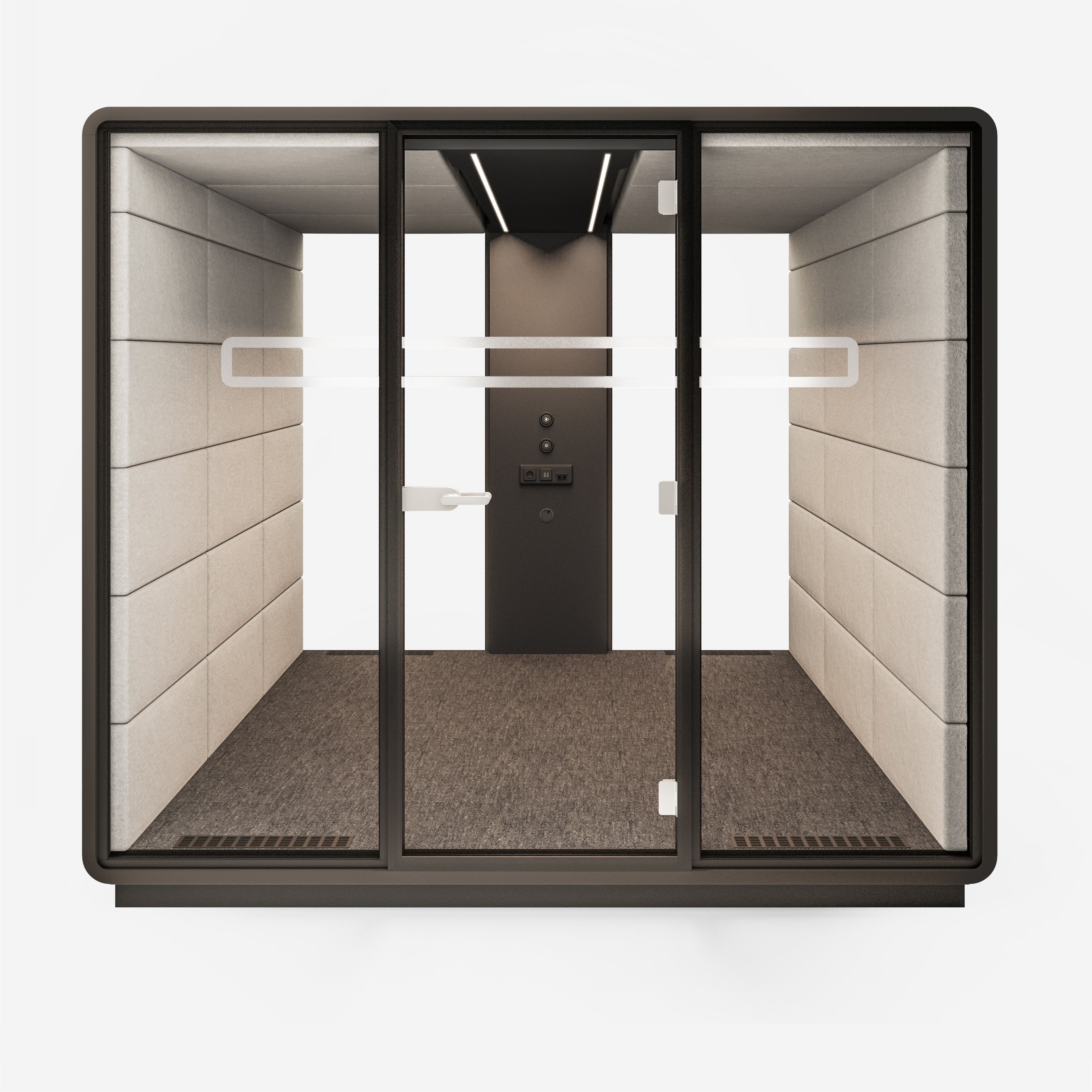 Многосторонняя акустическая офисная кабина со встроенным освещением Mikomax Smart Office Hushoffice ARCH-00059090 - Вид №21