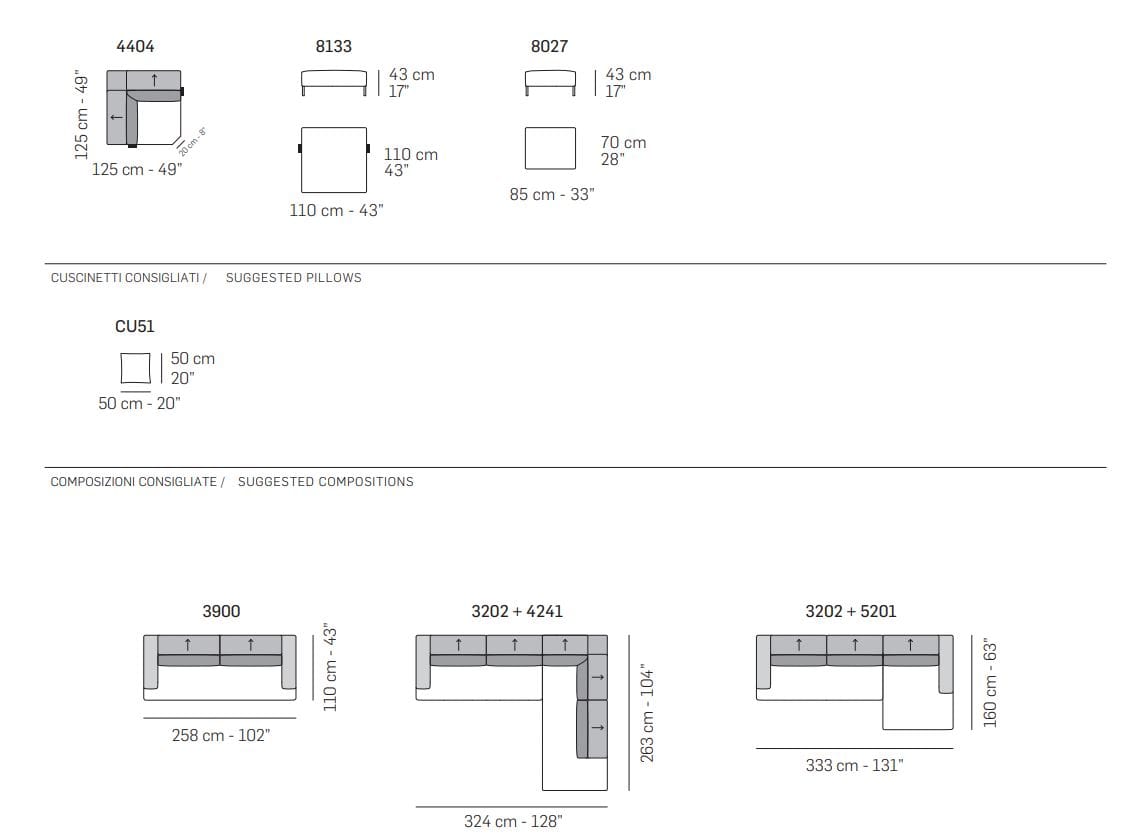Тканевый диван с подголовником NICOLINE MOOREA ARCH-00091424 - Вид №7