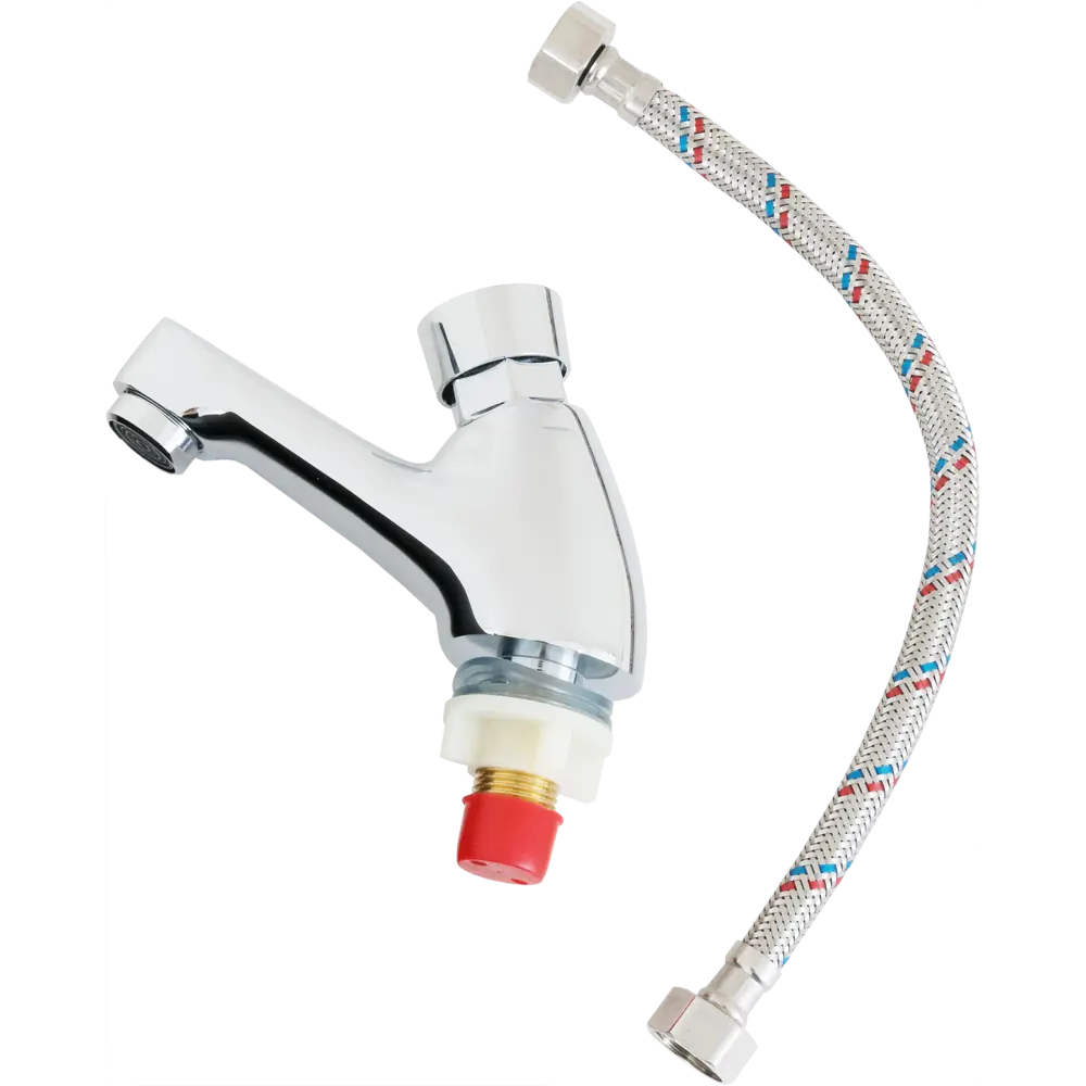 Кран для холодной воды Esko ME 25 нажимной цвет хром STLM-2019798 - Вид №2